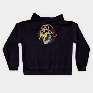 death and lightning Kids Hoodie